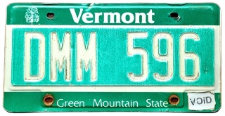 Vermont - tablica z USA