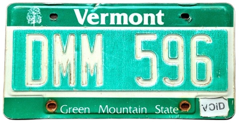 Vermont - tablica z USA