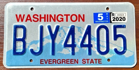 Washington 2020 - tablica z USA