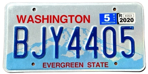 Washington 2020 - tablica z USA