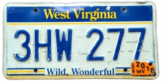 West Virginia 2018 - tablica z USA