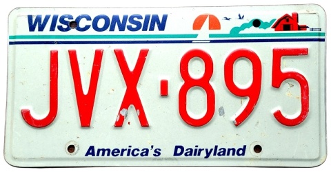 Wisconsin - tablica z USA