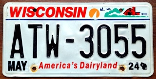 Wisconsin 2024 - tablica z USA