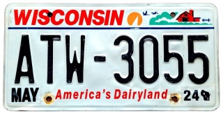 Wisconsin 2024 - tablica z USA
