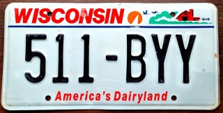 Wisconsin - tablica z USA