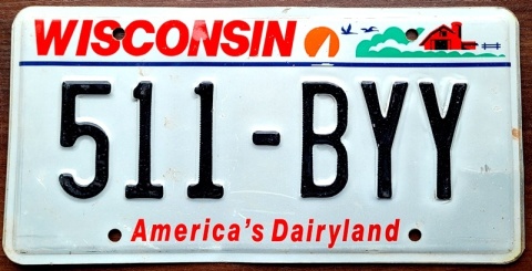 Wisconsin - tablica z USA