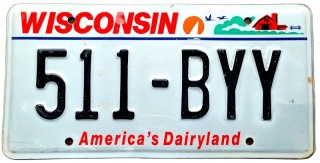 Wisconsin - tablica z USA