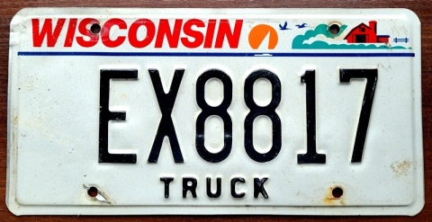 Wisconsin - tablica z USA