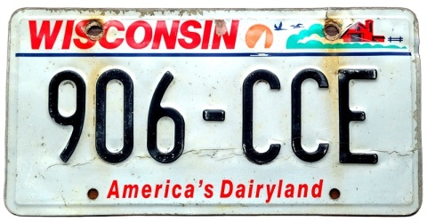 Wisconsin - tablica z USA