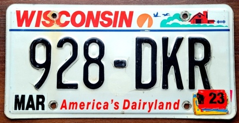 Wisconsin 2023 - tablica z USA