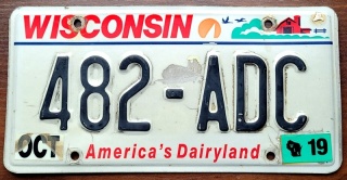 Wisconsin 2019 - tablica z USA