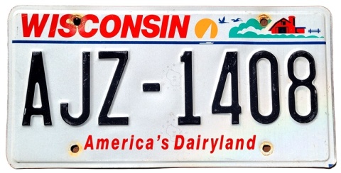 Wisconsin - tablica z USA