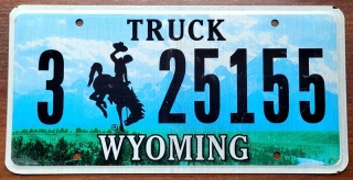 Wyoming - tablica z USA