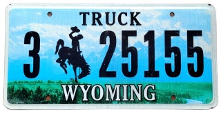 Wyoming - tablica z USA