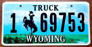 Wyoming - tablica z USA