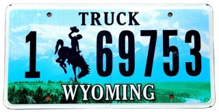 Wyoming - tablica z USA