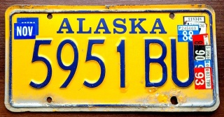 Alaska 1988/93 - tablica z USA
