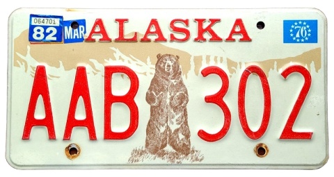 Alaska 1976/82 - tablica z USA