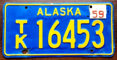 Alaska 1959 - tablica z USA