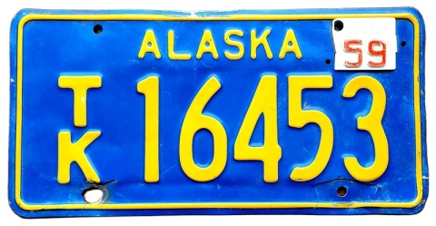 Alaska 1959 - tablica z USA