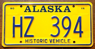 Alaska - Historic Vehicle - tablica z USA