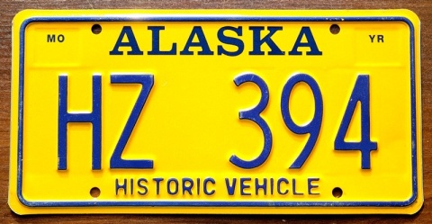 Alaska - Historic Vehicle - tablica z USA