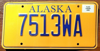 Alaska - tablica z USA