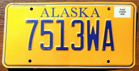 Alaska - tablica z USA