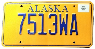 Alaska - tablica z USA
