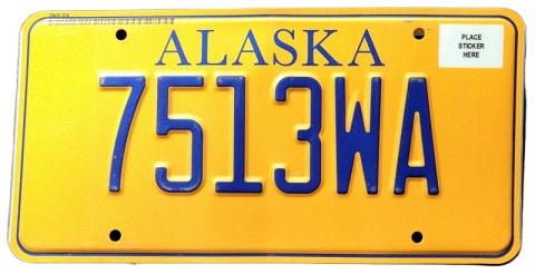 Alaska - tablica z USA