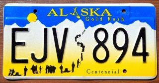 Alaska - tablica z USA