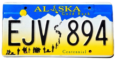 Alaska - tablica z USA