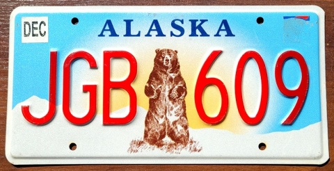 Alaska - tablica z USA