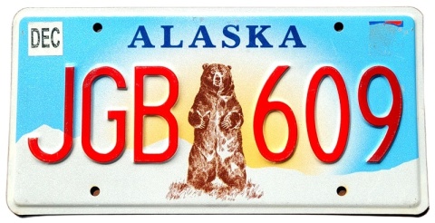 Alaska - tablica z USA