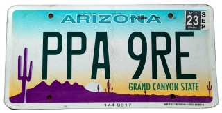 Arizona 2023 - tablica z USA