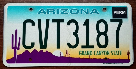 Arizona - tablica z USA