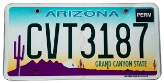 Arizona - tablica z USA