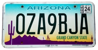Arizona 2024 - tablica z USA