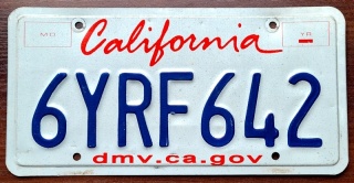 California - tablica z USA