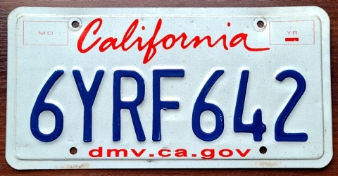California - tablica z USA