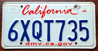 California - tablica z USA