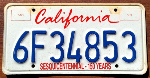 California - tablica z USA