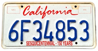 California - tablica z USA