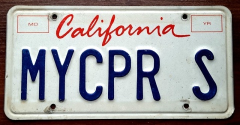 California - personalna - tablica z USA