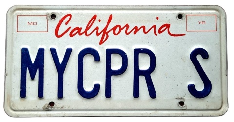 California - personalna - tablica z USA