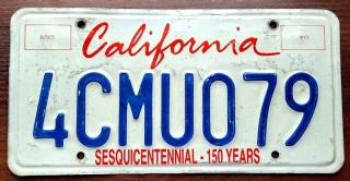 California - tablica z USA