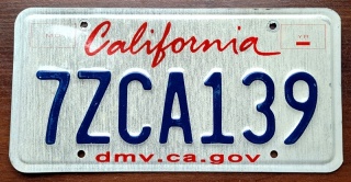 California - tablica z USA