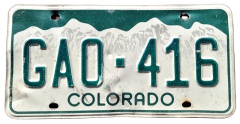 Colorado - tablica z USA
