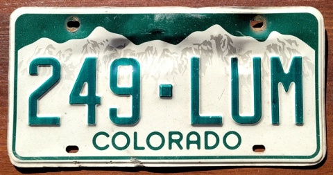 Colorado - tablica z USA