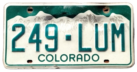 Colorado - tablica z USA